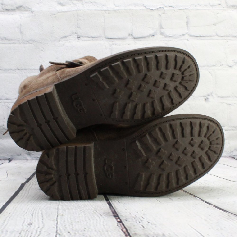 UGG Insulated Zip Winter Ankle Boots Size 6.5 - Picture 6 of 9